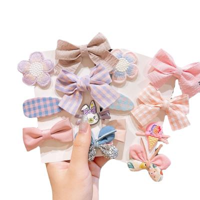 China Hair Accessories Wholesale Cute Princess Sweet Baby Girl Bow Hair Clips Baby Cartoon Hairpin Children Accessories for sale