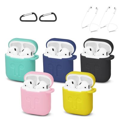 China Eco-friendly Silicone For Apple AirPod Shock Proof Universal Cover Device Silicone Protective Case For Air Pods Charging Case Cover for sale