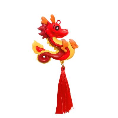 China Silicone National Fashion Dragon Year Keychain Pendant Cars and Bags Key Pendant Business Keychain Pendant New Year Gift Gift for sale