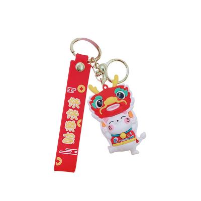 China Rubber National fashion fortune car key pendant cute key chain toy bag package pendant keychain small gift for sale