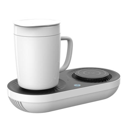 China 2021 latest home and office electronic instruments smart desktop cup with cooling and heating for sale