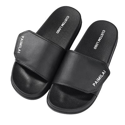 China Custom Logo Anti-Smell Zapatillas Talon Mujer Boho Indoor Slipper Non-Slip Women's Slide Sandals For Women And Men for sale