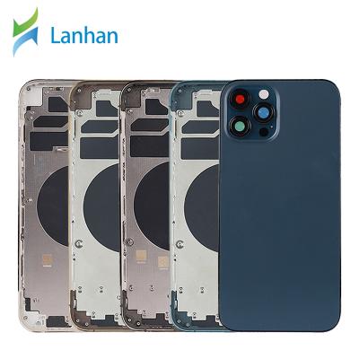 China Wholesale 2 Colors Back Door Cover Glass Case For iPhone 12 Pro Battery Back Housing Repair Parts Replacement for sale