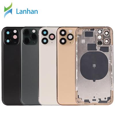 China Original Replacement Parts Battery Door Back Glass Housing For iPhone 11 pro Max Back Glass Frame Change for sale