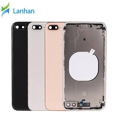 China Hot Selling Spare Parts Battery Door Back Housing Glass Cover With Frame Replacement For iphone 8 plus 8p Back Body Case for sale