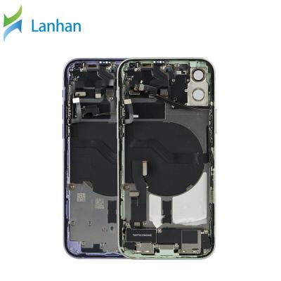 China Cell Phone Battery Glass Back Cover Assembly With Small Parts Flex Cable With Frame Suitable For iPhone 12 Back Cover Replacement for sale