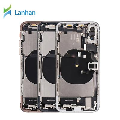 China Wholesale Factory Glass Smartphone Back Cover Case Battery Case Set With Cable Cord For iPhone xs Max Back Case for sale