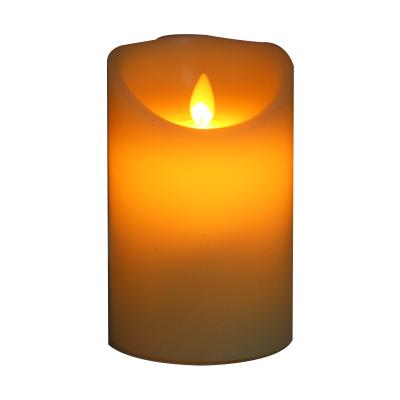 China Flameless Rechargeable Wax LED Candles Pillar LED Candle Flameless for sale