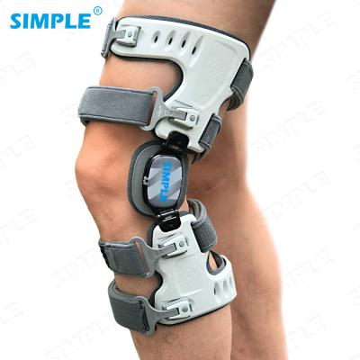 China Adjustable SINGLE Double Hinge Factory Leg Brace Medical Treatment Orthopedic Device For Osteroarthritis for sale