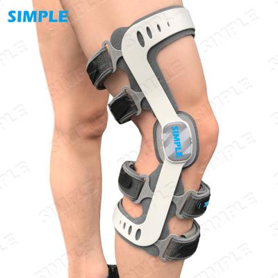 China SINGLE One-Step PCL Knee Brace System Straight Double Closure Knee Protector With Comfortable Pads for sale