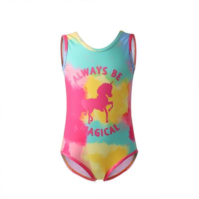 China QUICK DRY Customize Kids Girls One Piece Swimsuit Cute Beach Swimwear Bathing Suit 2T-14 Years UPF 50+ For Baby Toddler Kids for sale