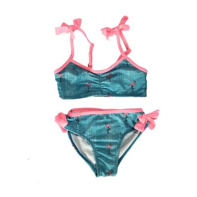 China Breathable Customize Girls Swimwear Kids Bikini Beach Sport 2 Piece Swimwear Swimwear For Kids Girls for sale