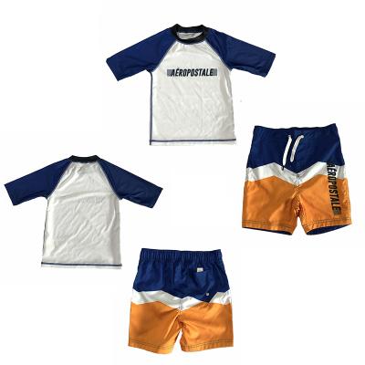 China 3 Pieces Customize UV ​​Protection Boys 2-Pieces Kids Short Summer Beach Clothes for sale