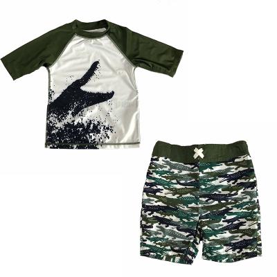 China Breathable Toddler Boys Kids Two Pieces Kids Beach Wear for sale