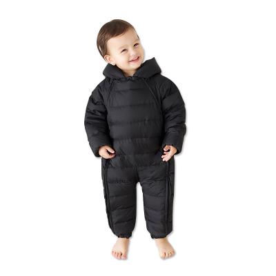 China Spandex/cotton 2021 winter male and female babies go out to keep warm down jacket baby crawling clothes for sale