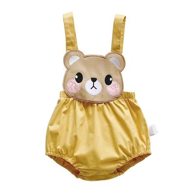 China New Cartoon Breathable Baby Boy Girls Cute Overalls Bib Pants Romper Overalls Sleeveless Outfits Clothes for sale