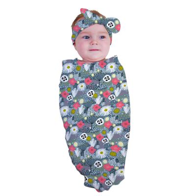 China Anti-static Warm Infant Newborn Baby Toddler Wrap Baby Covering Sofa Sleep Wrap Muslin Wrap Tank Top Knit Cotton for sale