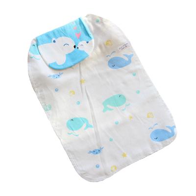 China Wholesale Home Towels Kids Sweat Towel Cotton 4Layer Gauze Baby Cartoon Pad Back Towel Customized Extra Large Outdoor Trade for sale