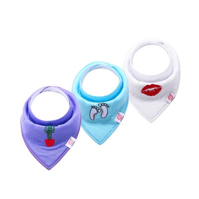 China 3pcs/lot Washable Baby Bibs Bandana Set Newborn Baby Boy Girls Bibs for sale