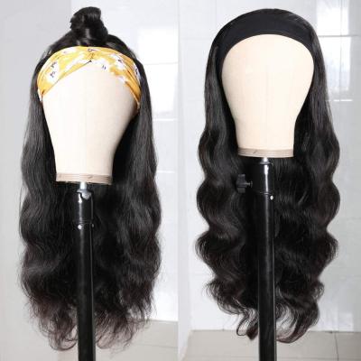 China Silky Straight Wigs Hair, Hair Wave Annione Wholesale Price Headband Wig With Headband, Headband Wigs For Black Women for sale