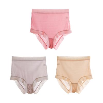 China Good quality antibacterial durable breathable silk plus size panties for women for sale