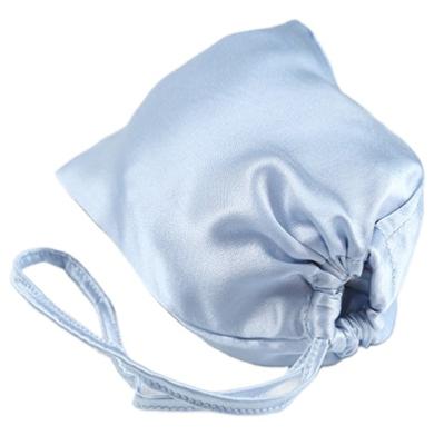 China Dust Cover Soft Satin Drawstring Cosmetics Storage Package Silk Bag For Handbag for sale