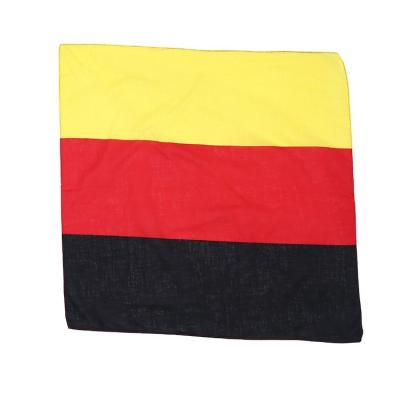 China Wholesale Germany Flag Printed Bandana Hot Sale New Muti-function Design,Custom German Flag Cotton Bandana 55x55cm,Cheap Square Bandana for sale