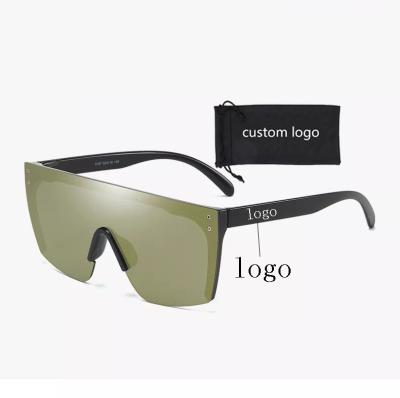 China Sunglasses 2023 new big size men's flat surface sports sunglasses outdoor sports retro glasses for sale