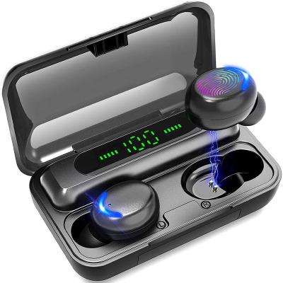 China F9 TWS Headphones 9D High Fidelity Viable Stereo Waterproof In Ear Earphone BT 5.0 Wireless Earbuds LED Display for sale