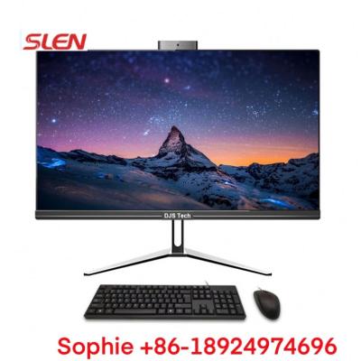 China USB Port Slen 23.8Inch Touch Screen Machine Ram Ssd Hard Disk With Camera Aio Office School All-in-one PC for sale