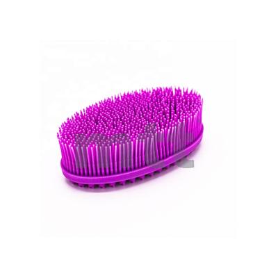 China All Natural Silicone Soft Handheld Bath Brush with Soft Bristles, Massage Bath Brush, Baby Bath Brush for sale