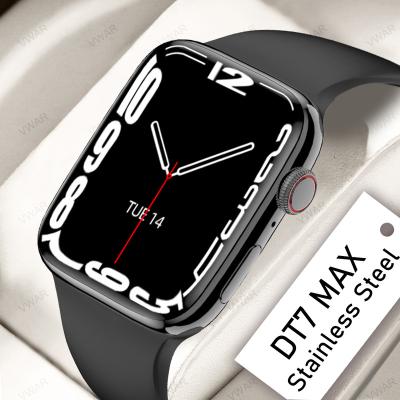 China APP Control DT7 MAX Smart Watch 45mm Stainless Steel Case 1.9 Inch NFC Call Smartwatch Full Page Wireless Charging 7 Series for sale