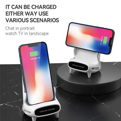 China Devices Speaker Qi-Enabled Stereo Wireless Charger 3 In One 15W Desktop Phone Holder For iPad Stand Wireless Fast Charger Gaming Mobile Phone for sale