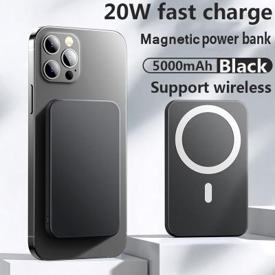 China charger & 1 Power Portable 5000mAh Magnetic Wireless Bank Battery For Iphone 12 13 pro 15W Max Fast Wireless Charging External Battery for sale