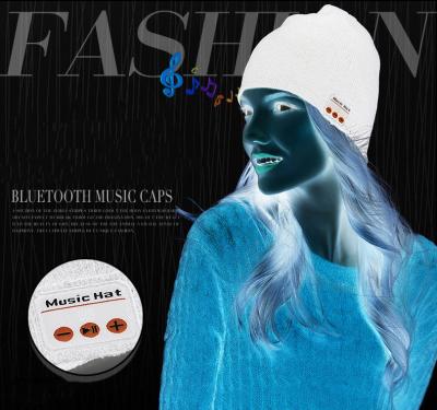 China 2022 new arrivals products music hat sports headband speaker tooth wireless blue speaker knitted hat for sale