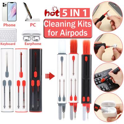 China For Airpods Cleaner Kit For Airpods Pro 3 2 1 Wireless Earbuds Cleaning Pen Brush Earbuds Case Cleaning Tools For Air Pods Xiaomi Airdots for sale