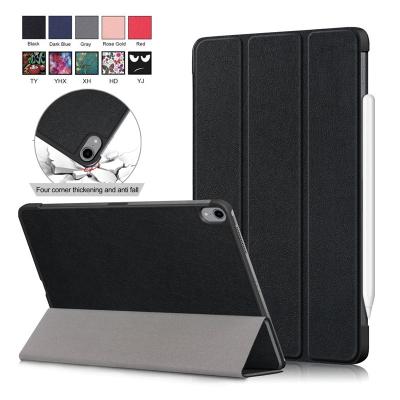 China Shockproof Triple Leather Case For iPad Air 5 2022 10.9 Case PU Leather Tablet Cover For New iPad Air 5th Generation Tablet Case for sale