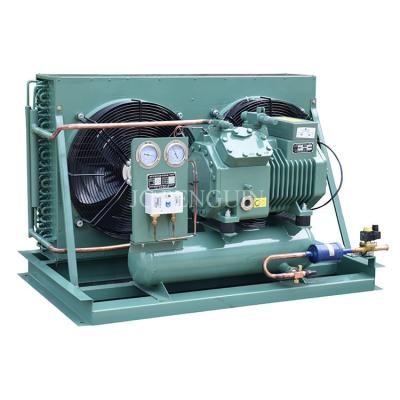 China 5HP Reciprocating refrigeration Piston compressor air cooler condensing unit for sale