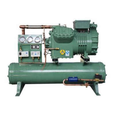 China 15HP High Performance Evaporation Condensing Unit Cold Room Storage Industrial Piston Water Unit for sale