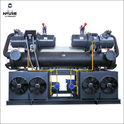 China 100HP Chilling machine Stationary configuration two stage compressor for sale