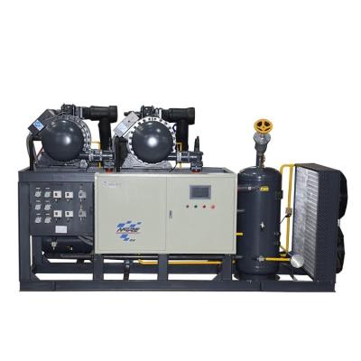 China 120HP Liquid circulate screw refrigeration compressor unit for industrial for sale