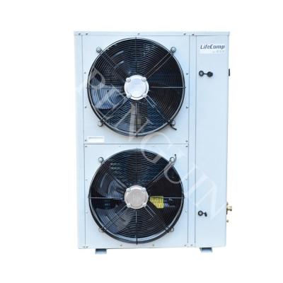 China Scroll compressor box 5HP double two fan air cooler condensing unit en venta