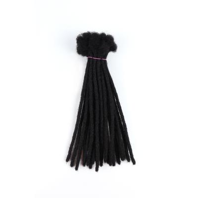 China Wholesale Cheap Afro Kinky Curly Human Hair Extensions HUGE locs Handmade Dreadlock Hair Extensions for sale