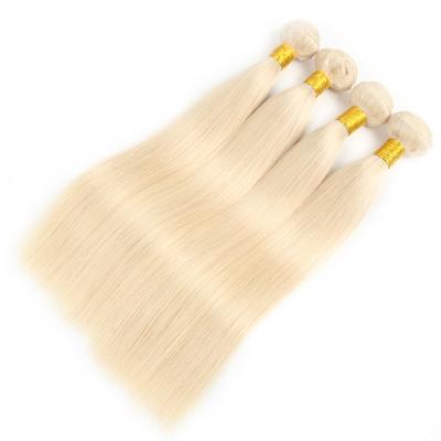 China Silky Straight Wave HEFEI VAST 613 Virgin Blonde Hair Bundles With Lace Frontal Closure for sale