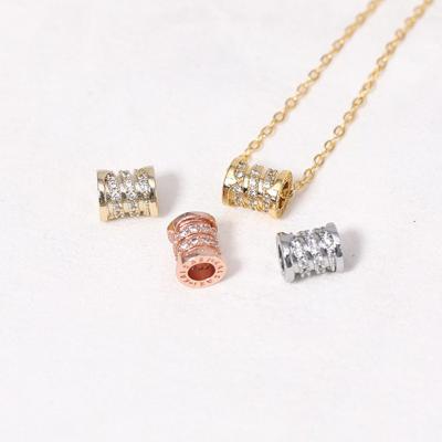 China High Quality 18K Gold Package Color Preserving DIY Accessories Pendant Jewelry Zircon Bracelet Handmade Materials for sale