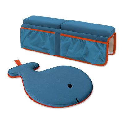 China Factory Custom Baby Bath Kneeler Whale Animals Easy Set Anti-Slip and Elbow Pad for sale