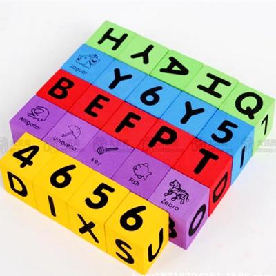 China Eco Friendly Custom Design Educational Alphabet Number Printing Eva Foam Dies Toy for sale