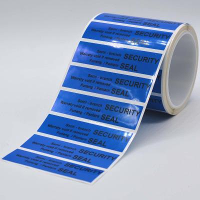 China 95um 2mil Glossy Blue Semi Transfer Temperproof Sticker Te koop