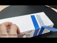 Evident Void Tamper Proof Seal Security Sticker Label Polyester Permanent Adhesive