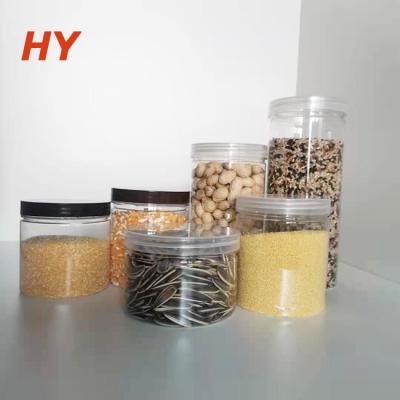 China Food Grade Reusable Clear Plastic Pet Jar And Bottle for sale